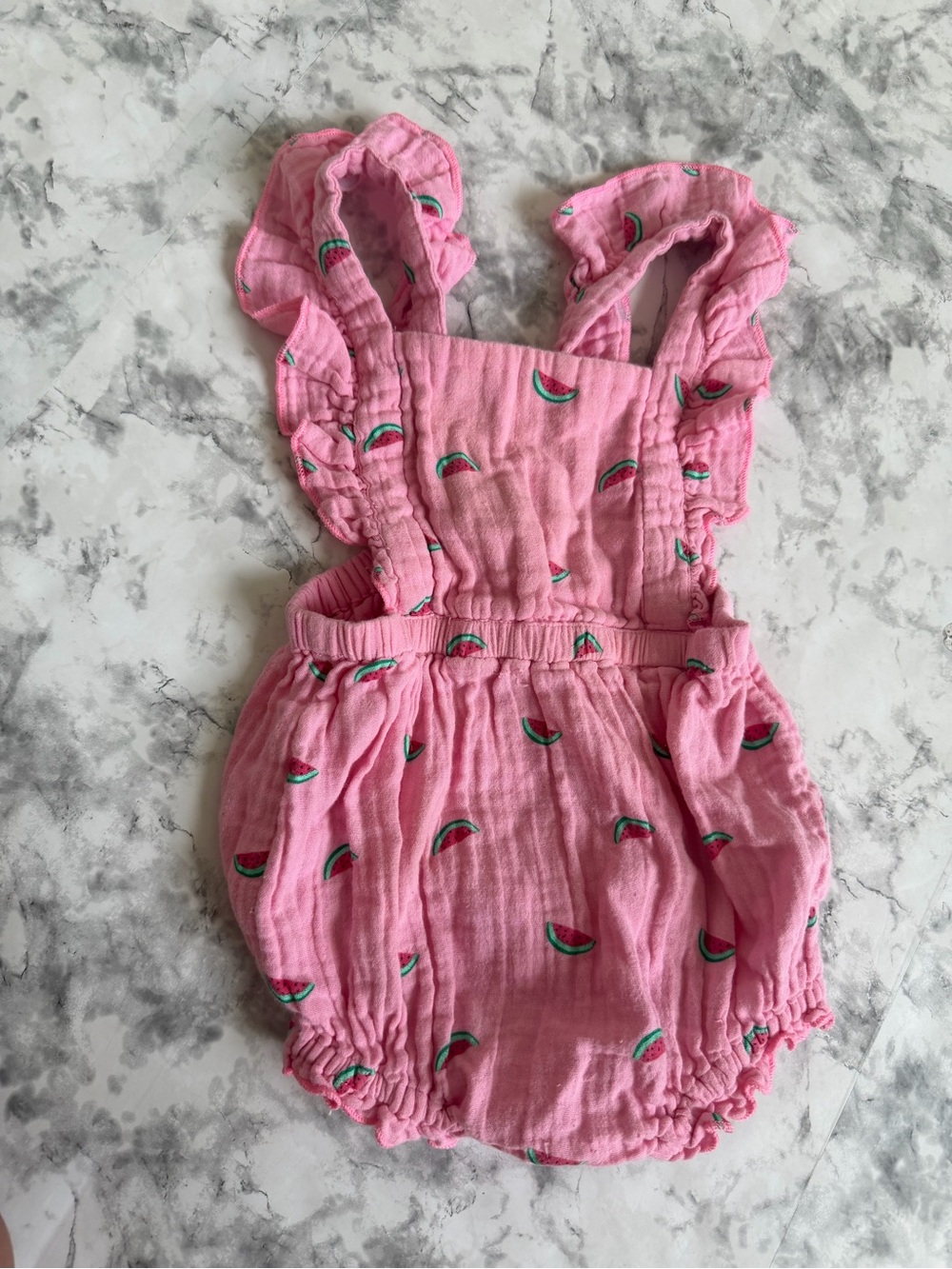 Pink Watermelon Print Romper – 18–24M